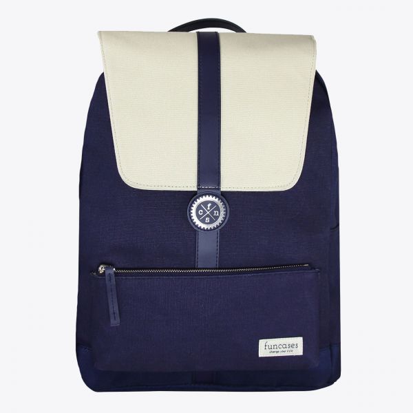 Rucksack "VANCOUVER", blau-beige